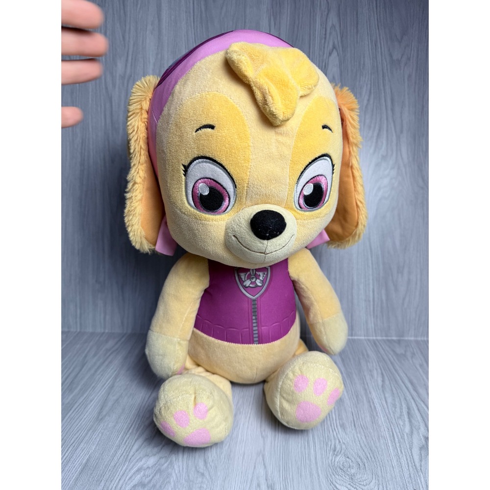 Paw Patrol Skye Plush Stuffed Animal Pink Pilot Uniform 12 Inch‎ Toy Pup